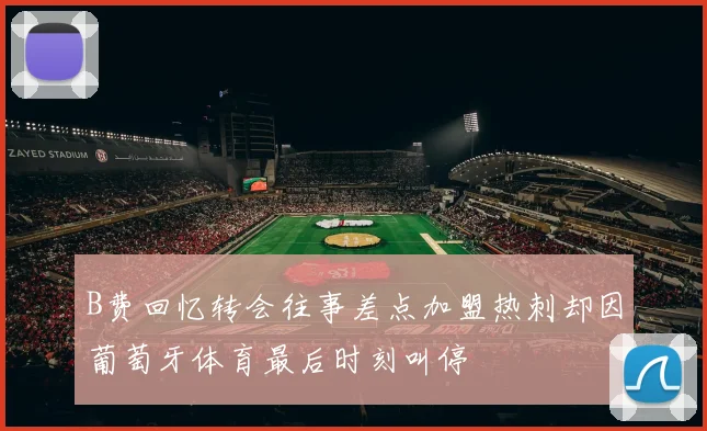 B费回忆转会往事差点加盟热刺却因葡萄牙体育最后时刻叫停